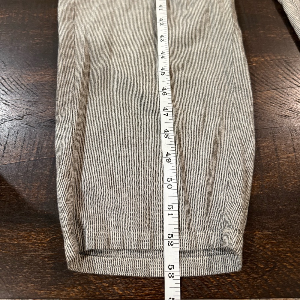 Eileen Fisher Sleeveless Linen Blend Jumpsuit Gray Wide Leg Sustainable Size M - Picture 8 of 12